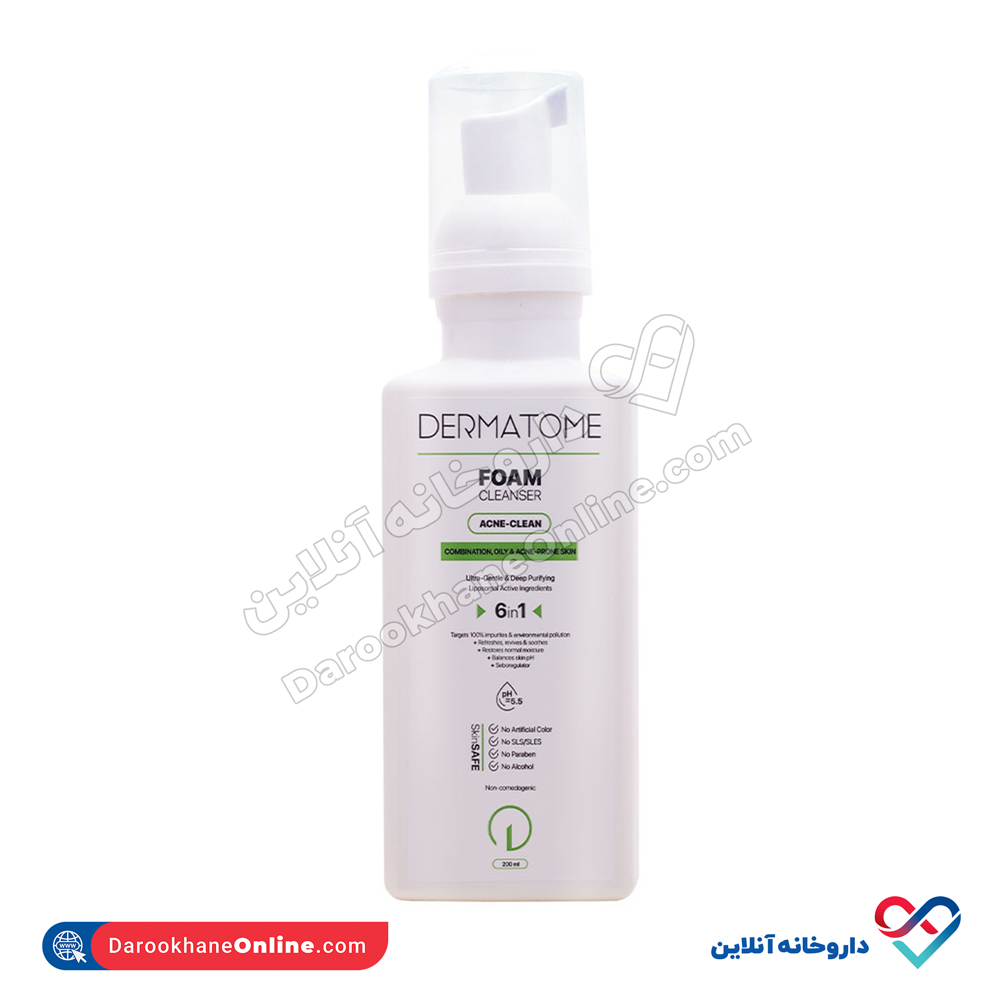 Foam-For-Normal-To-Oily-Skin.jpg فوم پاک کننده پوست معمولی تا چرب درمو مدیک - Image 1